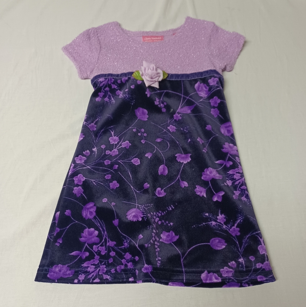 4/$60 Purple Floral Toddler Dress - size 4